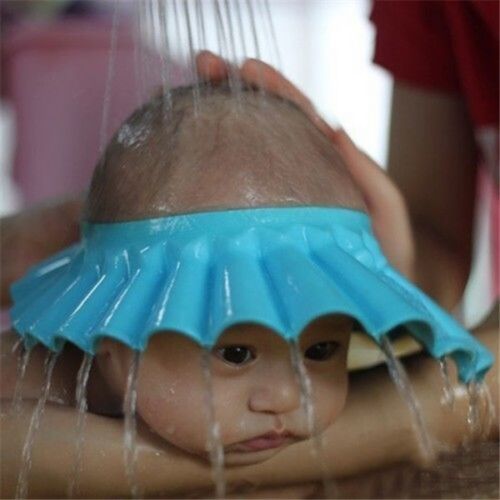 New Adjustable Kids Baby Shampoo Bath Bathing Shower Cap Hat Wash Hair Shield